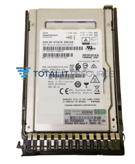 P04545-B21 HPE 1.6TB SAS 12G Write Intensive SFF (2.5in) SC SSD