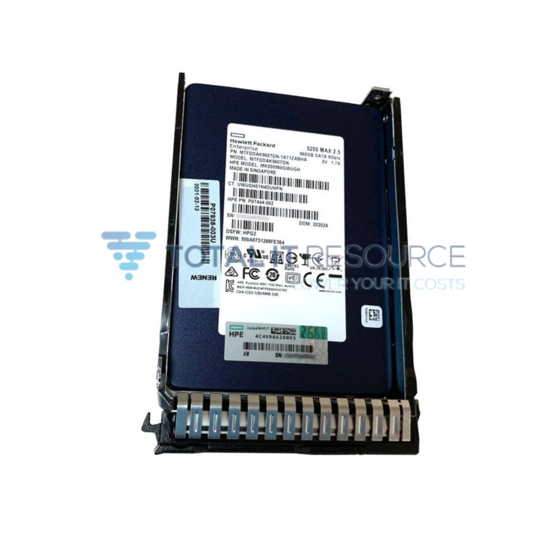 P07926-B21 HPE 960GB SATA 6G Mixed Use SFF (2.5in) SC SSD