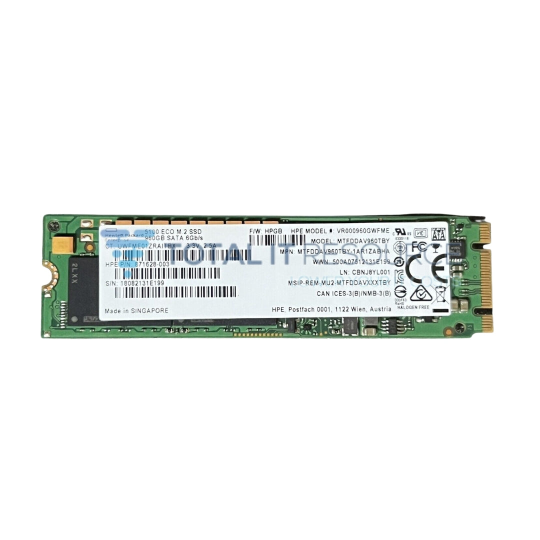 875500-B21 HPE 960GB SATA 6G Read Intensive M.2 2280 SSD