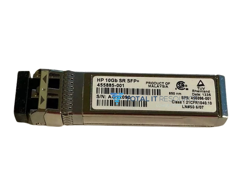 455885-001 HPE 10GB BASE-SR 850nm MMF LC SFP+ Transceiver