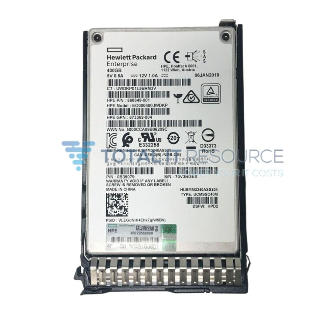 P04541-B21 HPE 400GB SAS 12G Write Intensive SFF (2.5in) SC SSD