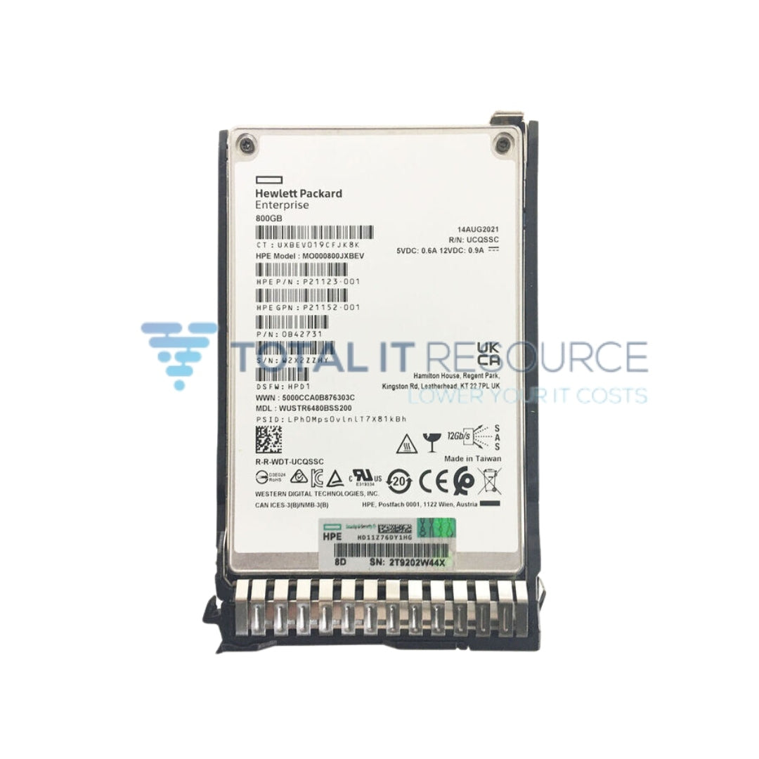 P04543-B21 HPE 800GB SAS 12G Write Intensive SFF (2.5in) SC SSD