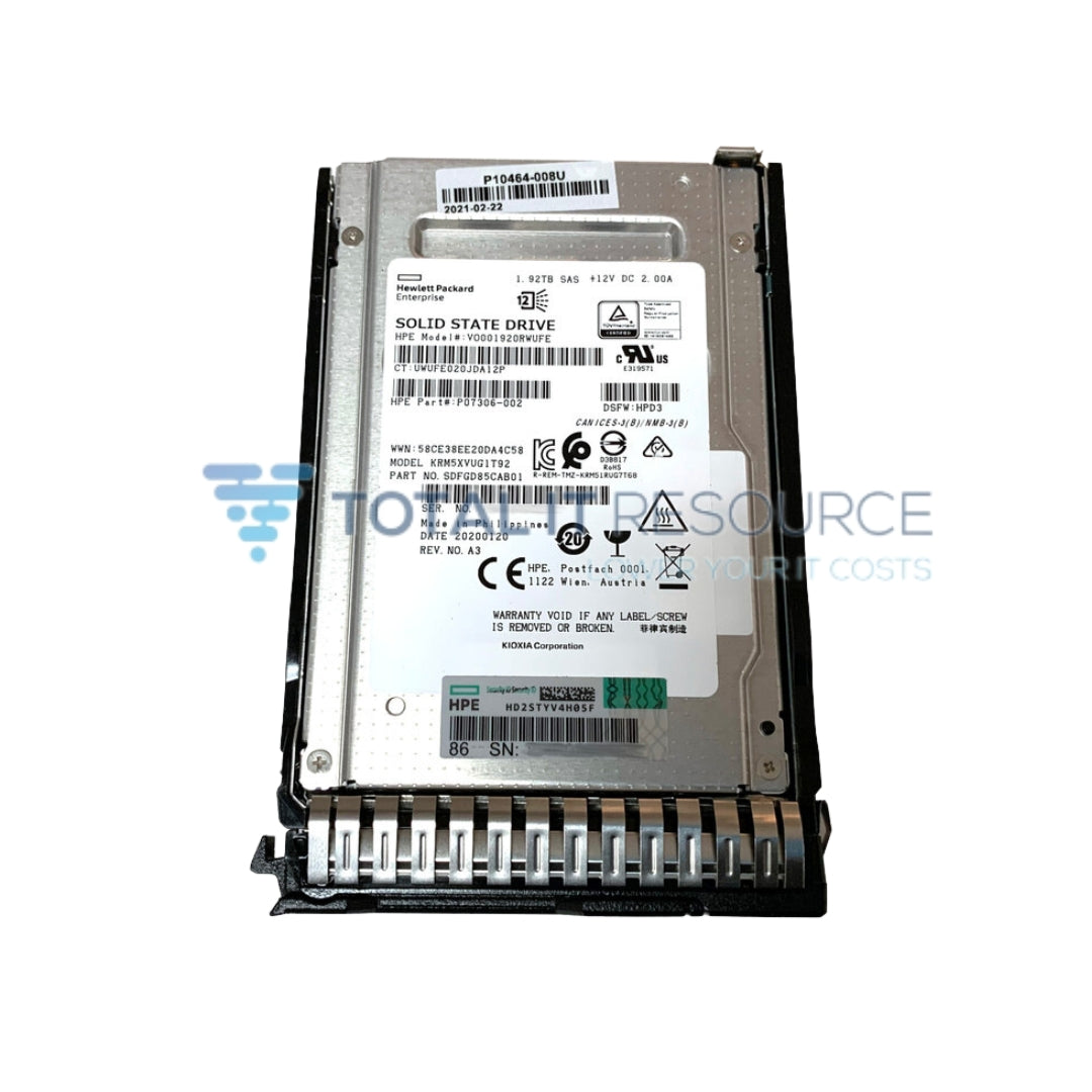 P10454-B21 HPE 1.92TB SAS 12G Mixed Use SFF (2.5in) SC Value SAS SSD