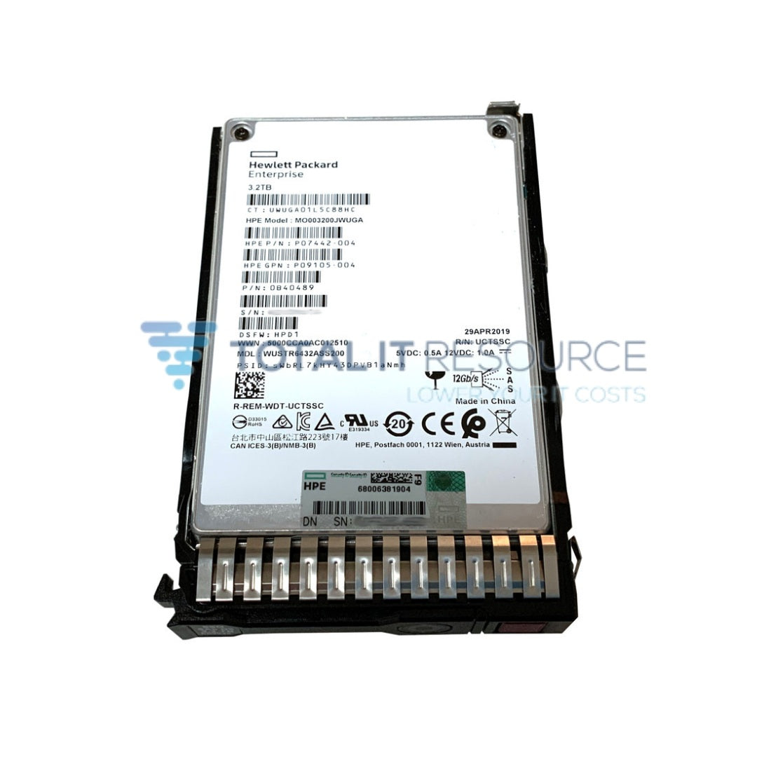 P09094-B21 P09925-001 HPE 3.2TB SAS 12G Mixed Use SFF (2.5in) SC SSD