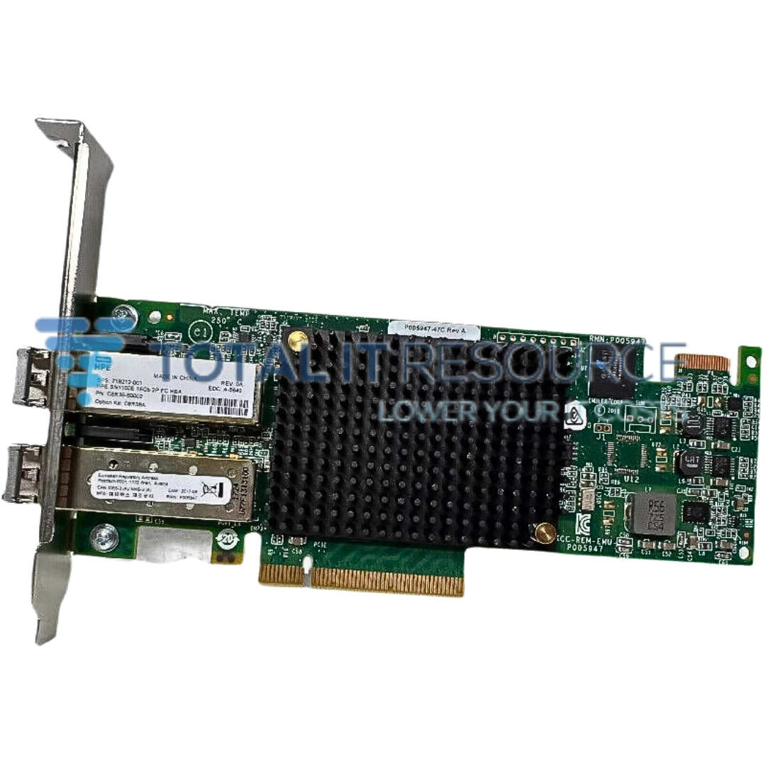C8R39A HPE StoreFabric 16Gb Dual Port Fibre Channel Host Bus Adapter Full Height HBA No SFPs