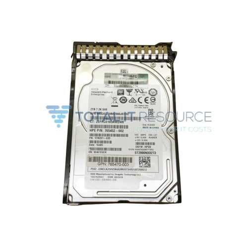 765466-B21 HPE 2TB SAS 12G Business Critical 7.2K SFF SC 512e HDD