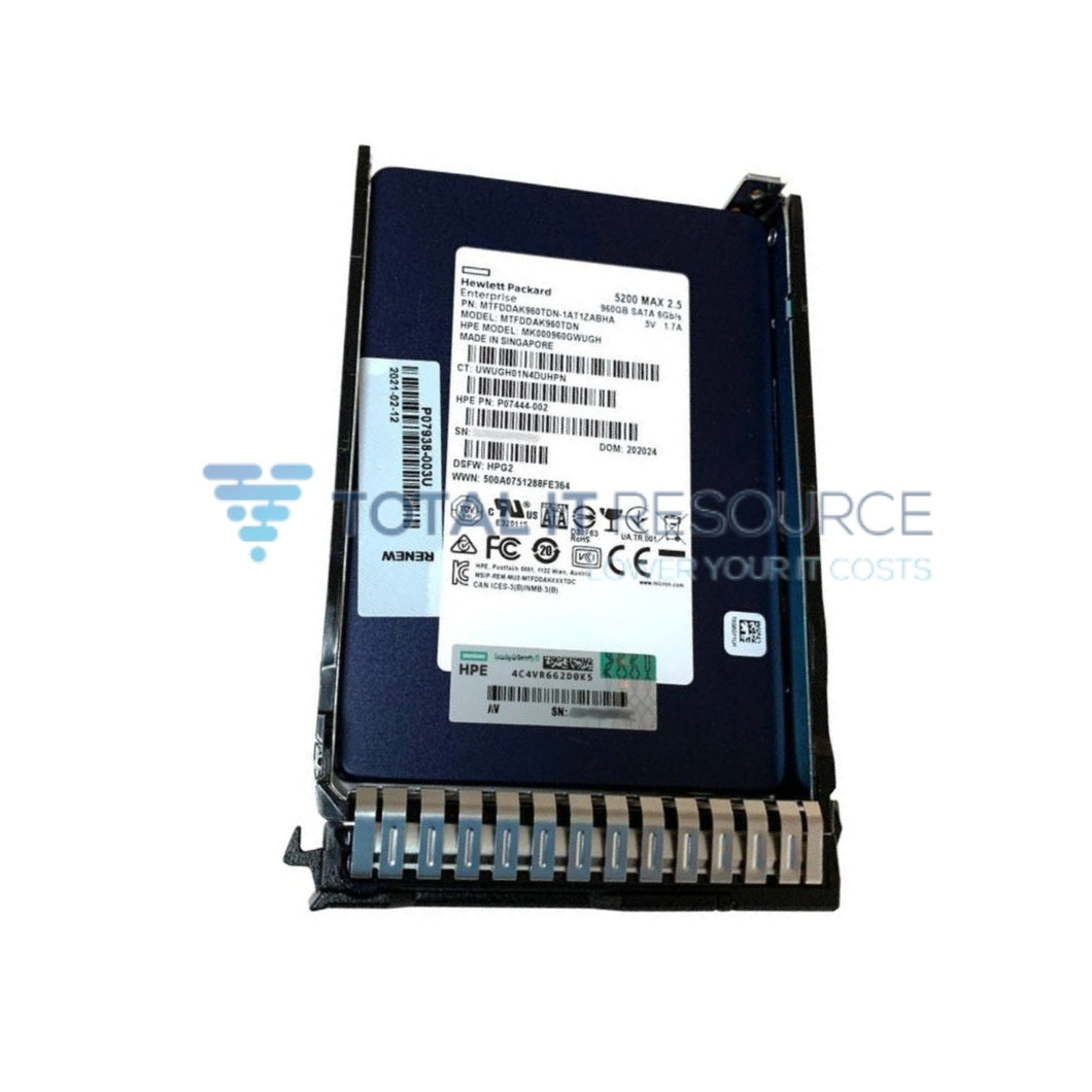 P07926-B21 HPE 960GB SATA 6G Mixed Use SFF (2.5in) SC Digitally Signed Firmware SSD