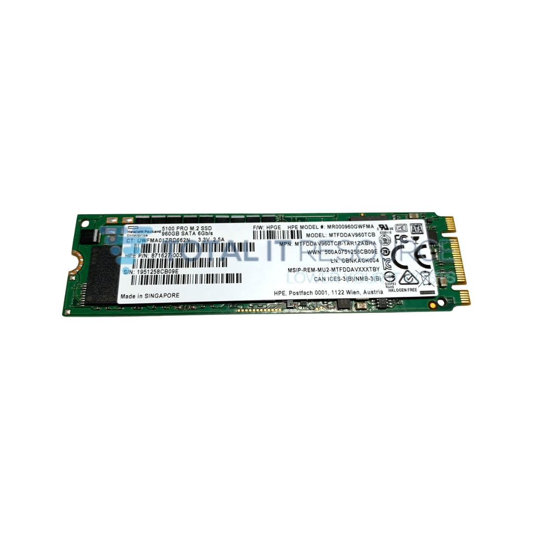 875492-B21 HPE 960GB SATA 6G Mixed Use M.2 2280 SSD