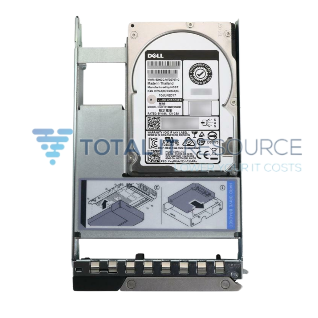 400-ATIR XTH17  Dell 900GB 15K RPM SAS 12Gbps 512n 2.5in Hot-plug Hard Drive, 3.5in HYB CARR, CK