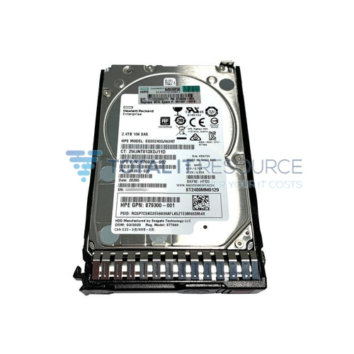 881457-B21 HPE 2.4TB SAS 12G Enterprise 10K SFF (2.5in) SC 512e Digitally Signed Firmware HDD