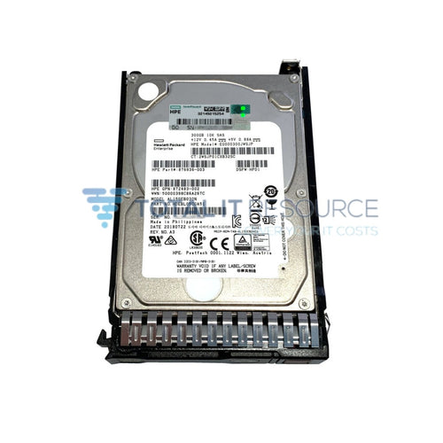 872475-B21 HPE 300GB SAS 12G Enterprise 10K SFF (2.5in) SC Digitally Signed Firmware HDD