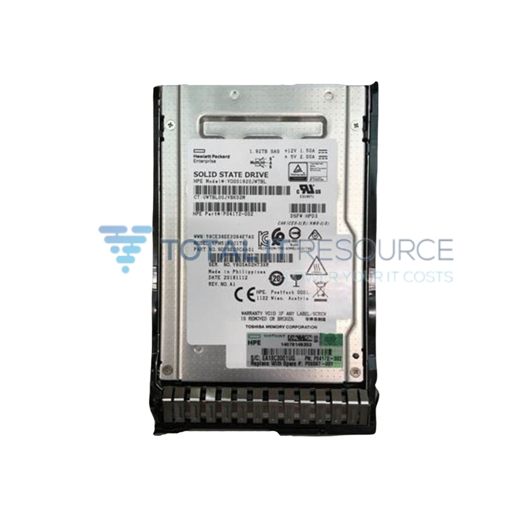 P04519-B21 HPE 1.92TB SAS 12G Read Intensive SFF (2.5in) SC Digitally Signed Firmware SSD